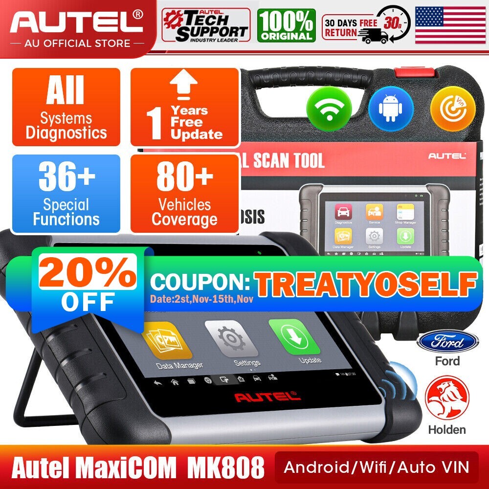 Autel MaxiCOM MK808 Diagnostic Tool Automotive OBD2 Scanner TPMS