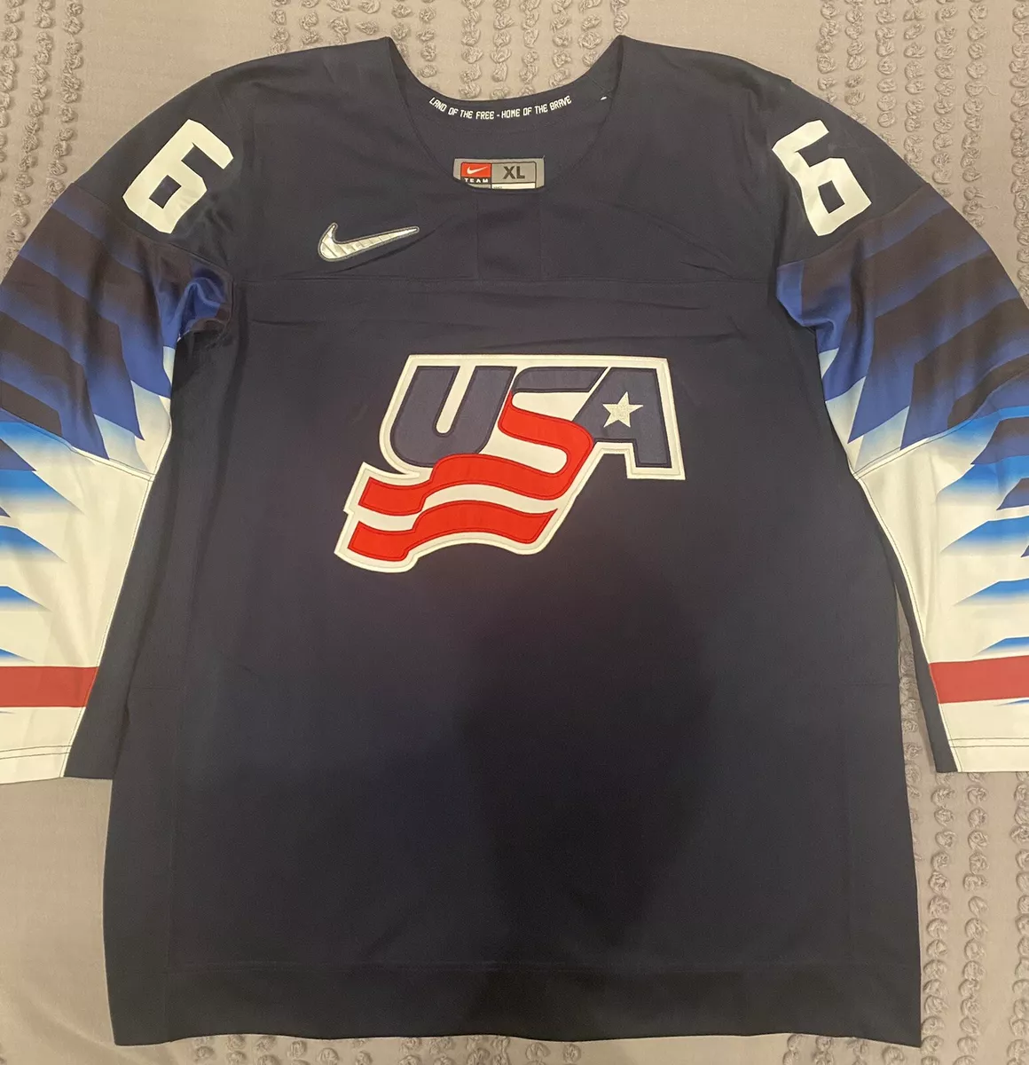 Men's Official Nike Team USA 2019 IIHF World Junior Championship Repli –