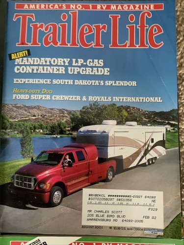 Trailer Life Magazines 2001 Year Set Of 10 Issues Year Jan Thru Dec - Picture 7 of 11