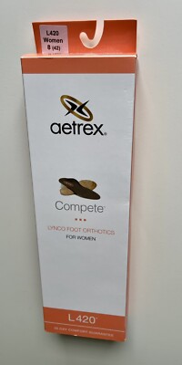 Aetrex Lynco Sports L420 Neutral Orthotics Insoles Women Size
