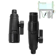 Tnfeeon Aquarium Hose Valve, Fish Hose Pipe Quick Release Connector Adapter A...
