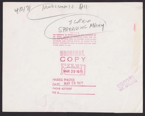 1971年 モハメド・アリ 「クイーンズカレッジでの記者会見」レアヴィンテージ写真 - 画像2/2