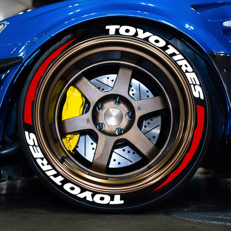 TOYO TIRES PROXES Tyre Stickers - Full Car Set (8 Stickers - 2 Per Tyr – J9 Performance Parts - Foto 3