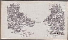Ocean Scean 3.5in. x 6.25in. Large Rubber Stamp Used