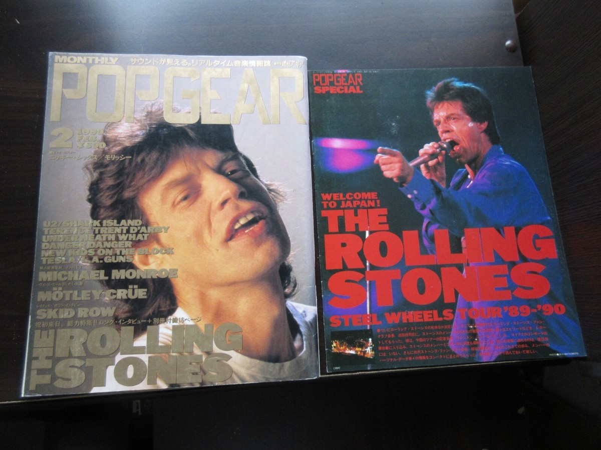 Pop Gear Japan Magazine w Bonus Rolling Stones Book Morrissey
