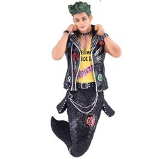 December Diamonds Punk Rocker Merman Christmas Tree Ornament Multicolor