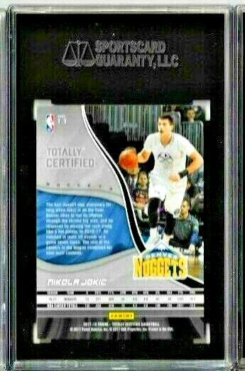 その他 NIKOLA JOKIC TOTALLY CERTIFIED RC PSA9 2024-25 Totally Certified Nikola Jokic Rock the Rim Silver