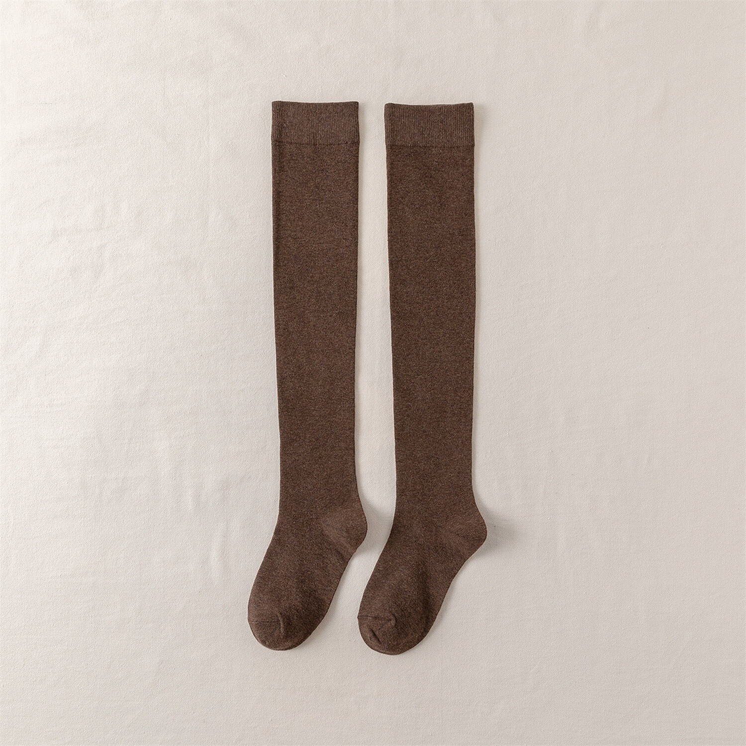 5 Pairs of fall Ladies solid color cotton sport breathable over knee