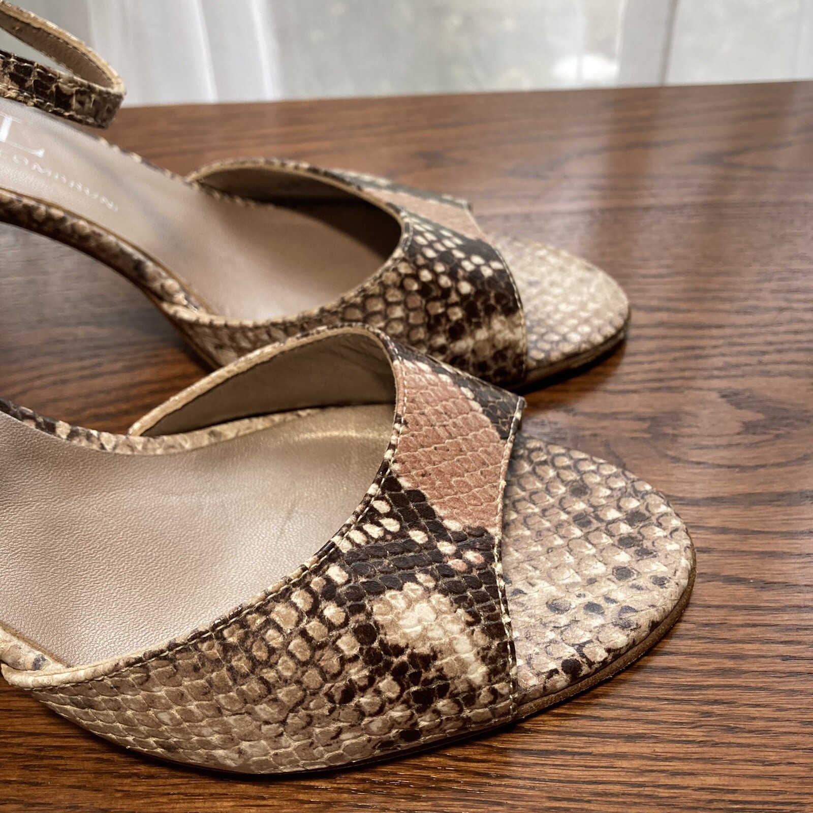 Attilio Giusti Leombruni Embossed Python Snakeski… - image 5