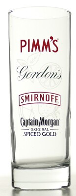 Multibranded Highball Glas Cocktail Pimms Gordons Smirnoff Captain Morgan 3404