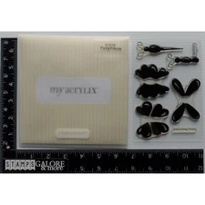 CTMH Rubber Stamps My Acrylix C1019 FLYING FRIENDS TWO STEP BUTTERFLIES #1306