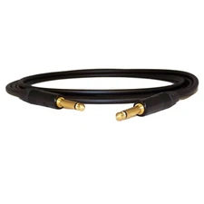 Mogami #2524 Neutrik Str./Str. Black/Gold 10 Ft. Guitar/Instrument Cable