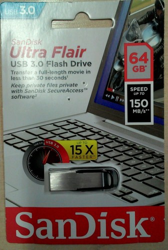 Sandisk Ultra Flair USB 3.0 Flash Drive 64GB- - 第 1/2 張圖片