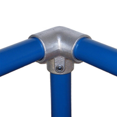 Schlüsselschelle 128-E60 - 3 Wege 90 Grad Winkel Ecke 60mm 128 60 E Gerüstrohr Cla