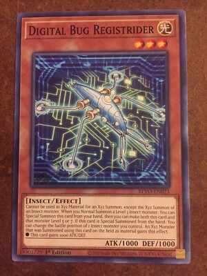 yugioh digital bug cards Digital Bug Registrider BLVO-EN023 Yugioh Trading Card
