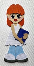 Teacher Red Hair. Scrapbook, Card Making Paper Piecing