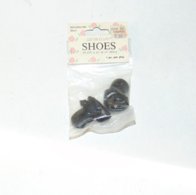 Just for Keeps Doll Shoes Black for 13'' to 14'' Doll