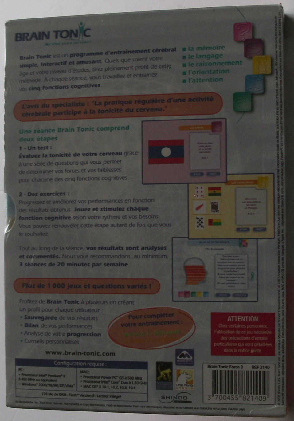 Brain Tonic Force 3 pour améliorer la concentration des actifs sur Mac - 3