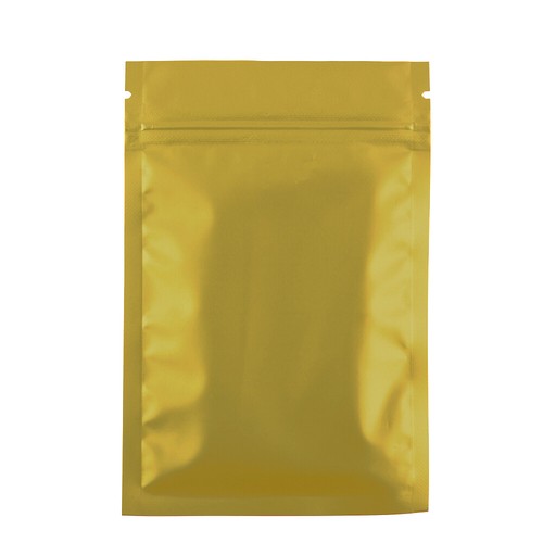 Bolsa de alimentos 100 láminas de Mylar de oro mate semi transparente resellable con cremallera sellado 3x5" - Imagen 5 de 6