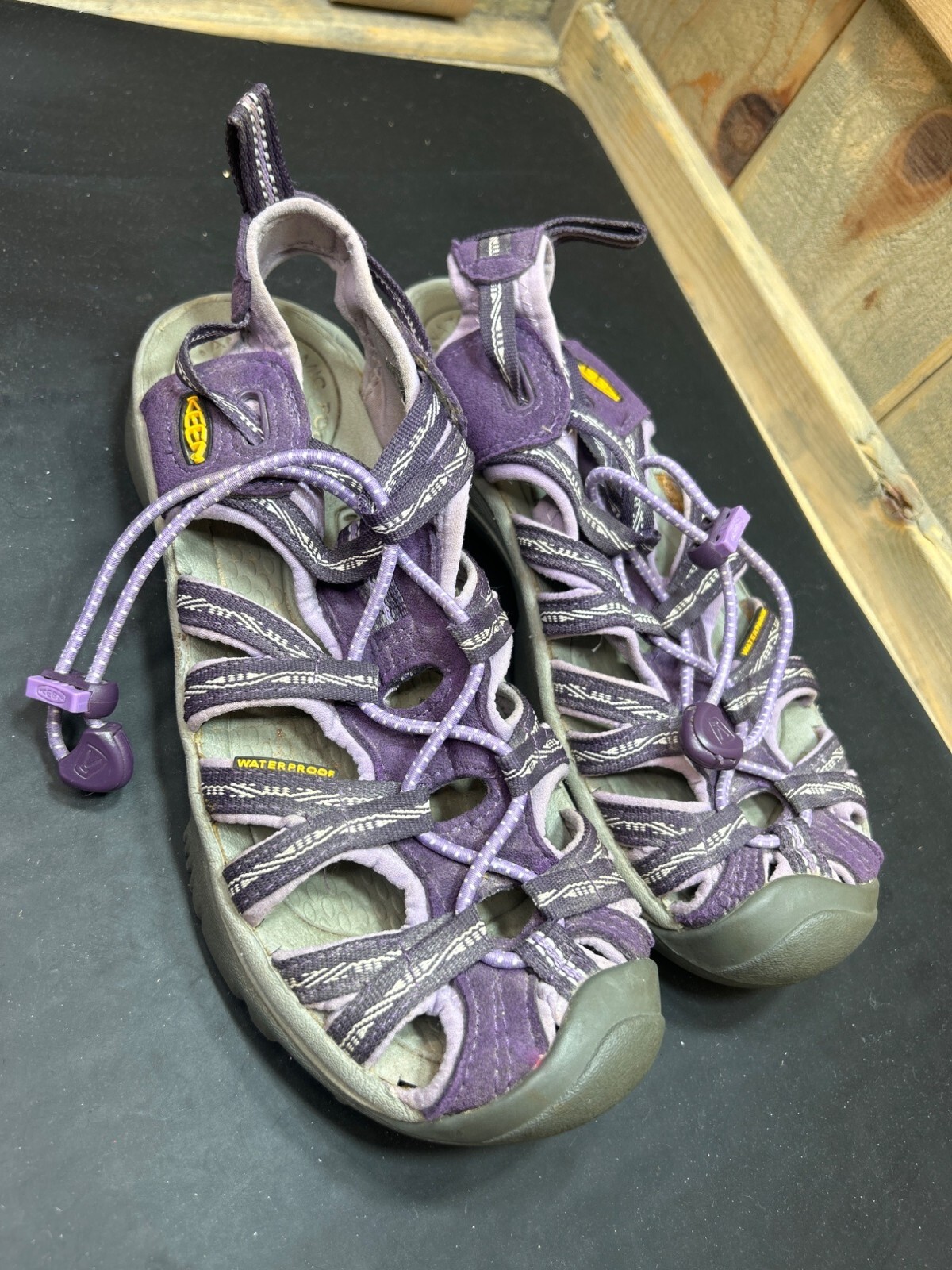 Sandali Keen donna viola impermeabili taglia 6 scarpe da trekking outdoor