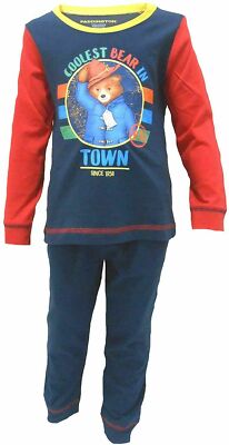 Paddington Bear Schlafanzug Unisex Coolest Bear in Town 3-4 Jahre Kinder Kids