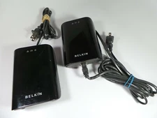 BELKIN F5D4074-S v1 200mb Powerline HD Network Ethernet Adapters - 2