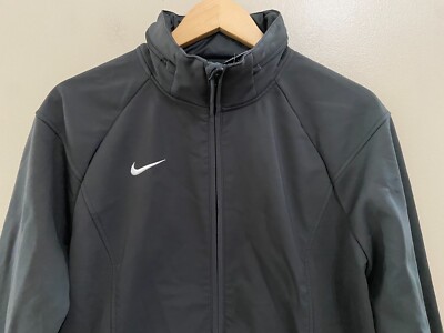 Nike Sphere Woven MidWeight Hooded Water Repel Grey Jacket Mens M