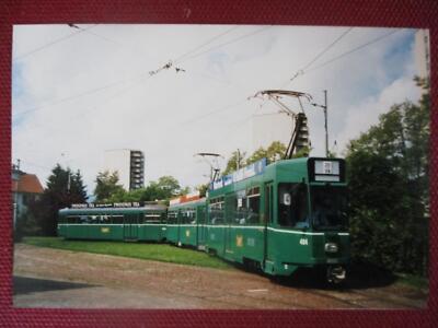 (2560A) Älteres Foto Strassenbahn, Tw 454, Wag. 13 + 14, Basel 