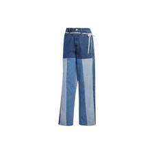 adidas Kseniaschnaider Patchwork Straight Leg Jeans IW5663 Women Size
