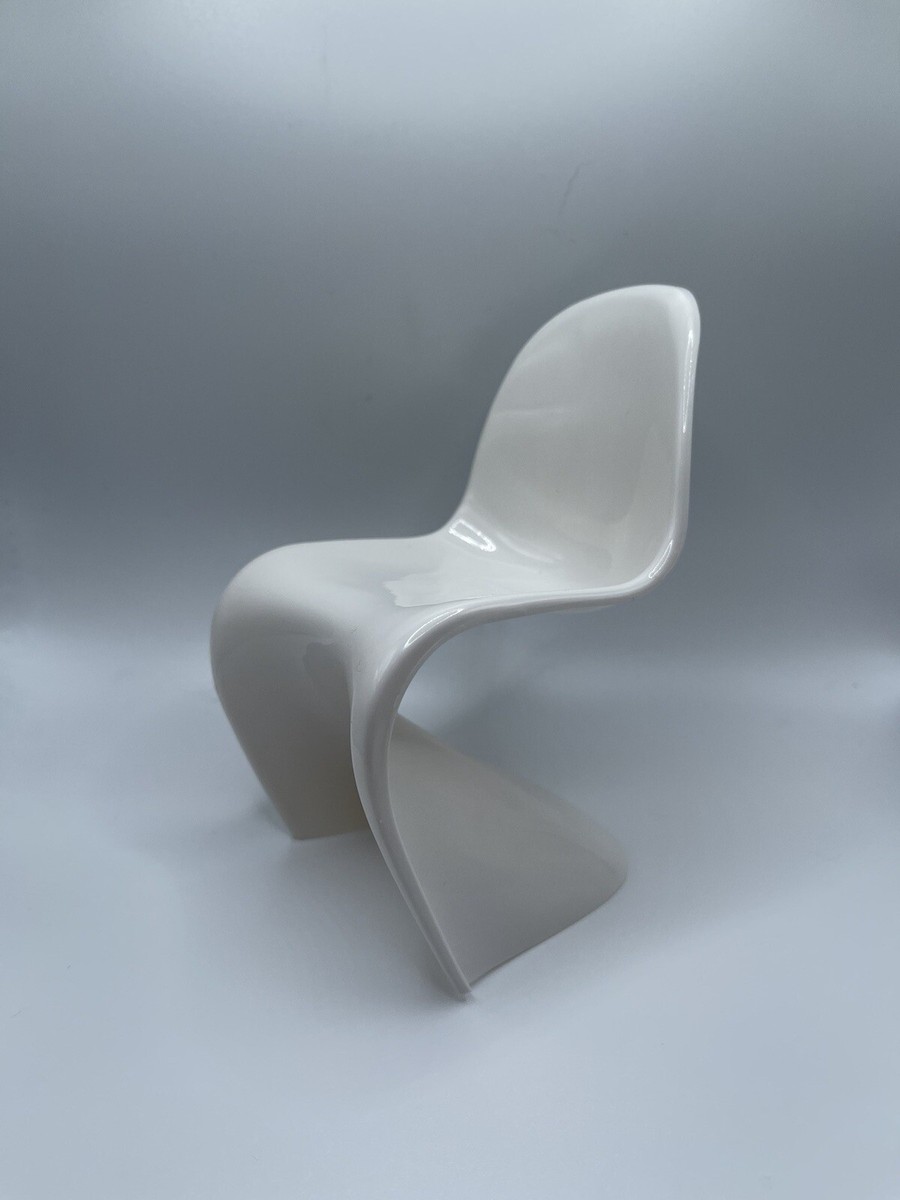 【misen2014さま】hand made ୨୧ * miniature 椅子 Miniature 1:6 Scale Miniature Panton Chair, White, Mid