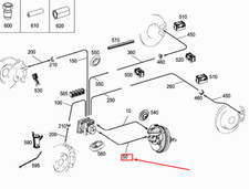 MERCEDES-BENZ GLC X253 Bremsleitung A2534200926 NEU ORIGINAL