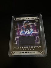 John Metchie III 2022 Panini Black Futuristic Jersey Patch /125 RC Texans