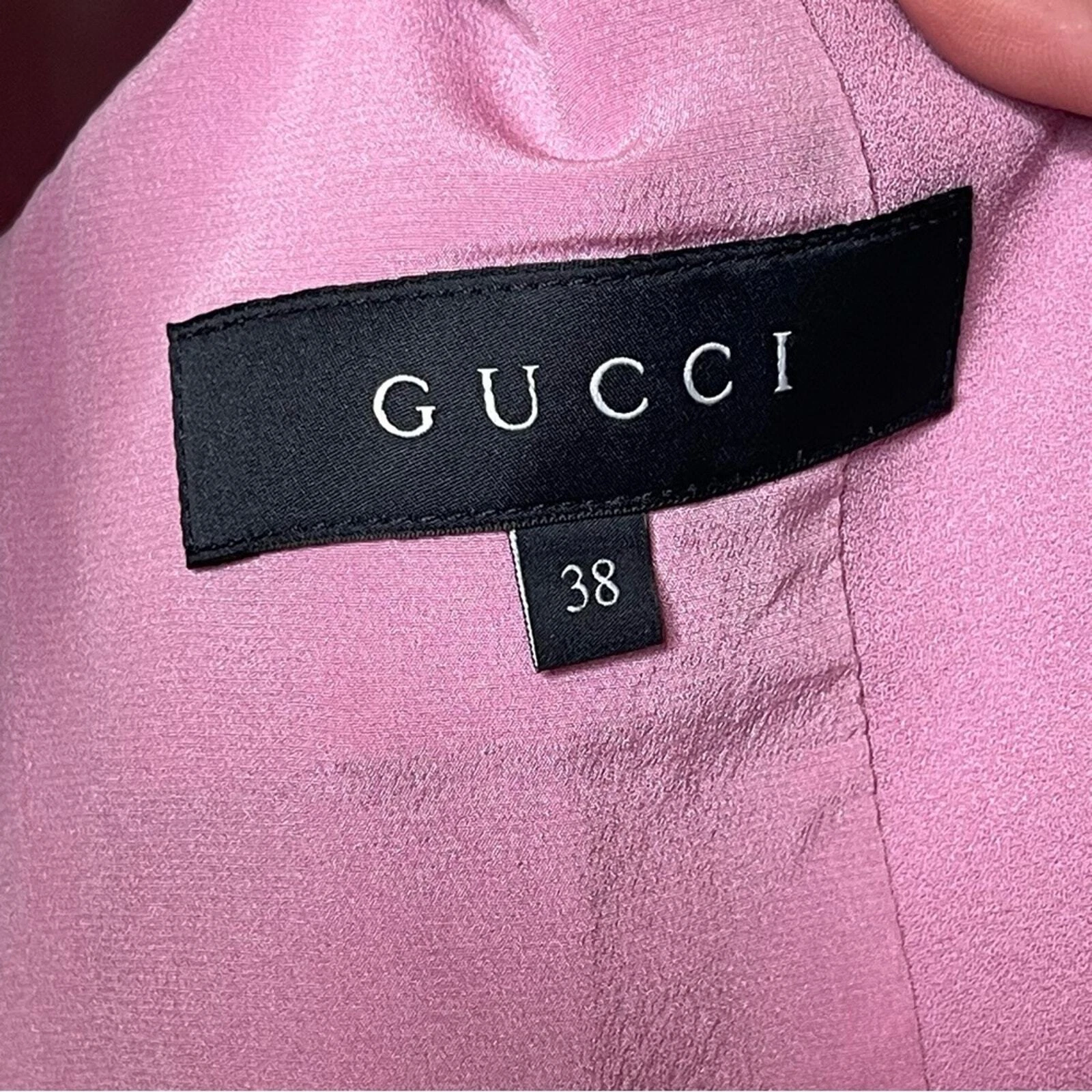 Blazer classico a bottone singolo Gucci colore viola rosa polveroso taglia IT 38 US 2 XS