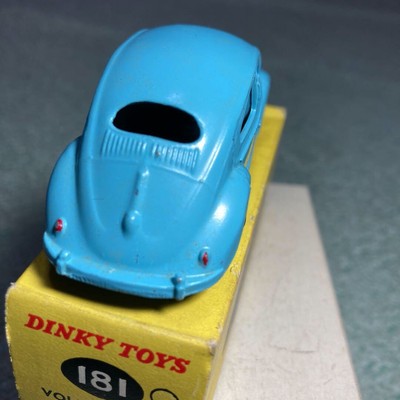 Dinky Toys 181 Volkswagen Beetle - Made In England With Original 