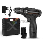Electric Screwdriver 12V Rechargeable Battery Hand Power Drill Home Tools Set