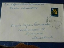 new zealand picton to wellington official voyage fdc