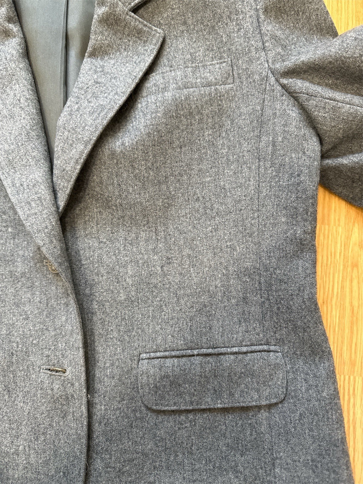 Pendleton Petite Small Gray Wool Blazer Jacket Ma… - image 8