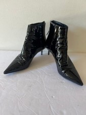 ALEXANDRE BIRMAN PATENT LEATHER KITTIE HEEL B...