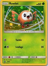 Pokemon TCG Rowlet SM22 SM Black Star Promos Cosmos Holo LP on eBay
