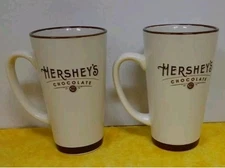 Hershey's Chocolate Mug Galerie Hot Cocoa/Coffee Mug 16 oz White Tan Brown