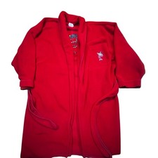 Vintage Disney Store Winnie The Pooh Piglet Robe Red Men L XL Belted Ling