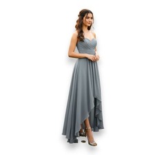 Christina Wu Celebration Misty Blue High Low Strapless Formal Wedding PromDress