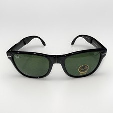 Ray-Ban Wayfarer Folding Classic Green Polarized Sunglasses RB4105 601  NEW  