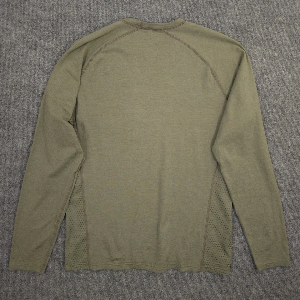 KUIU 衬衫男式 M 橄榄绿色美利奴羊毛 Nuyarn 户外性能基层 — 第 4/4 张图片