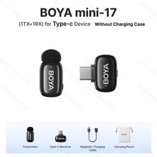 BOYA BOYA Mini Wireless Lavalier Lapel Microphone for iPhone iPad Android Type-C