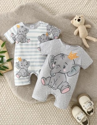 Strampler Jumpsuit 2 Teilig  Baby 0-1 Monat Gr 50-56 3er-Set Geschenk 