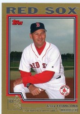 2004 Topps Traded Gold Terry Francona Card /2,004 MLB Red Sox World Series