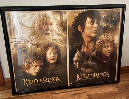 The Lord of the Rings - Two posters - framed together