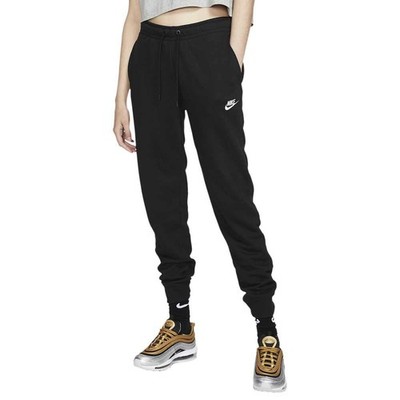 Nike Women's Sportswear Essential Fleece Cuffed Pants XX-Large Black New