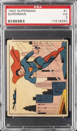 1940 Gum Inc Superman #1 Superman — PSA 3